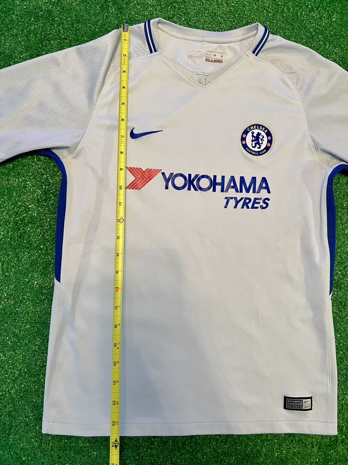 Nike Chelsea FC Jersey Youth 2017-2018 Away Gray-Blue Youth Size XL