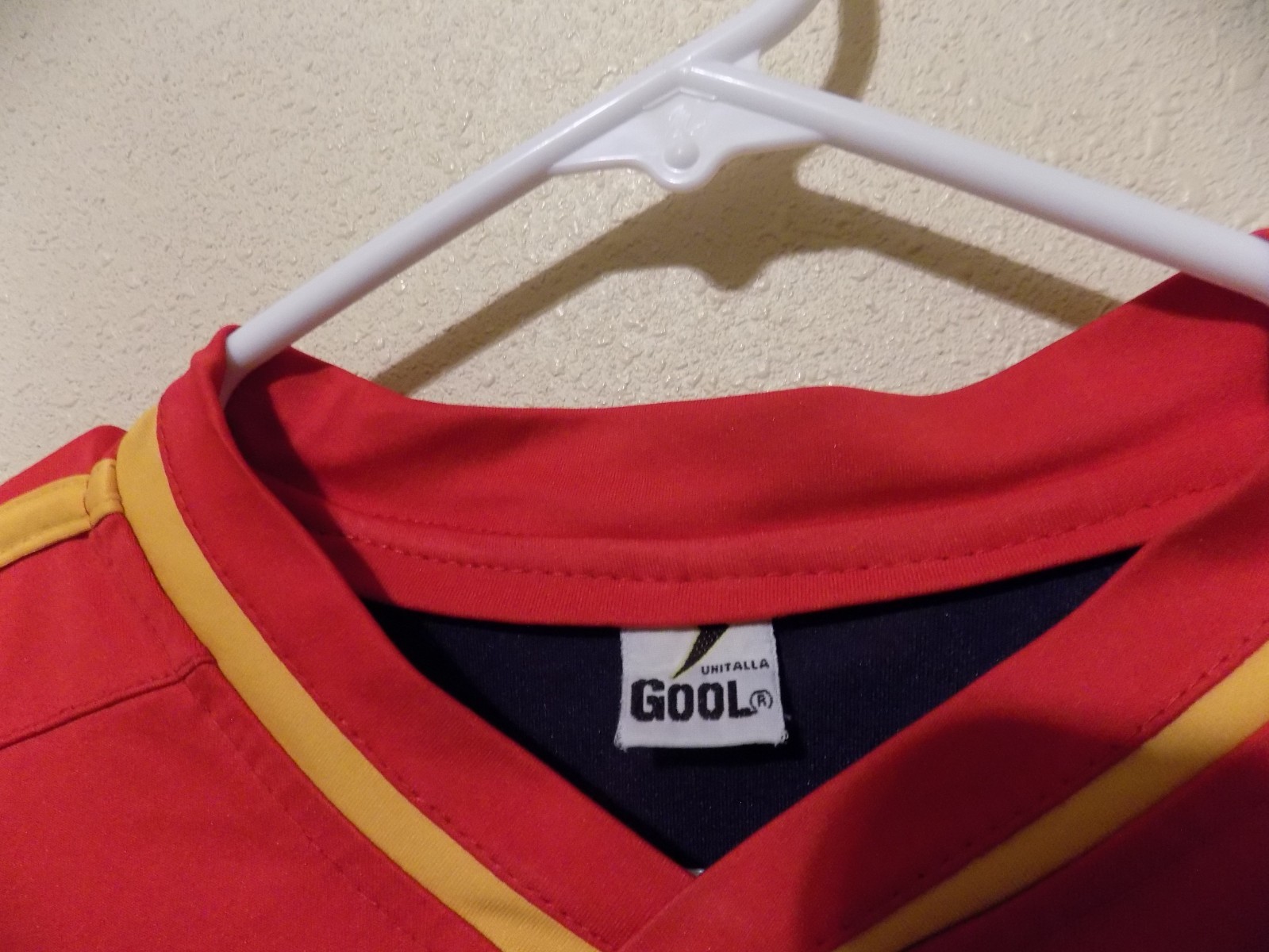 Spain National Soccer RFEF Jersey (Large Adult) by Gool/Unitalla/Stitched patch