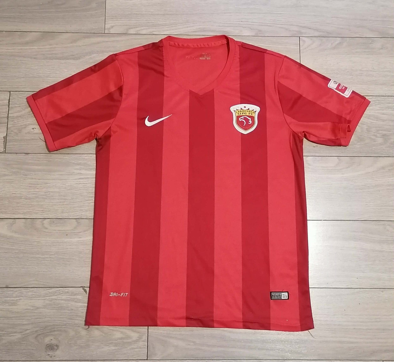NIKE Shanghai Port F.C JERSEY SHIRT TRIKOT MAILOT CAMISETA MAGLIE CHINA M SIZE