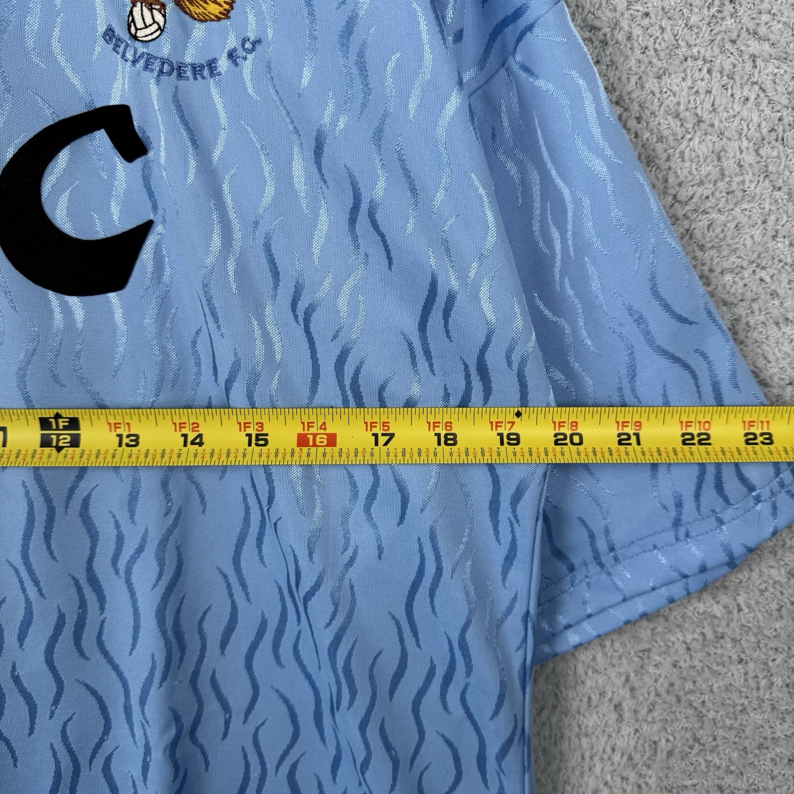 Vintage 90’s O’Neills Belvedere FC Jersey GAA Gaelic Acrylic Blue Shirt Mens XS