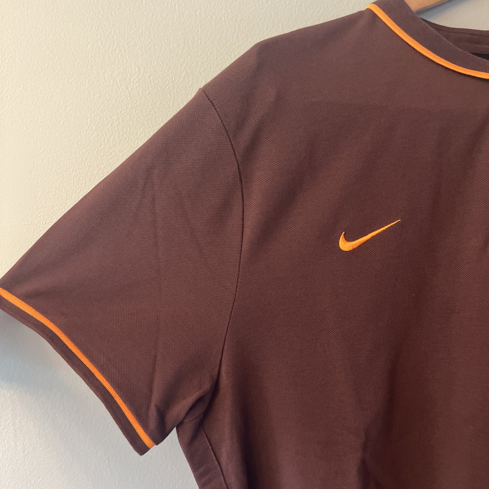 Nike AS Roma Polo Shirt 2015/16 Brown Short Sleeve Soccer Football Size XXL Mens