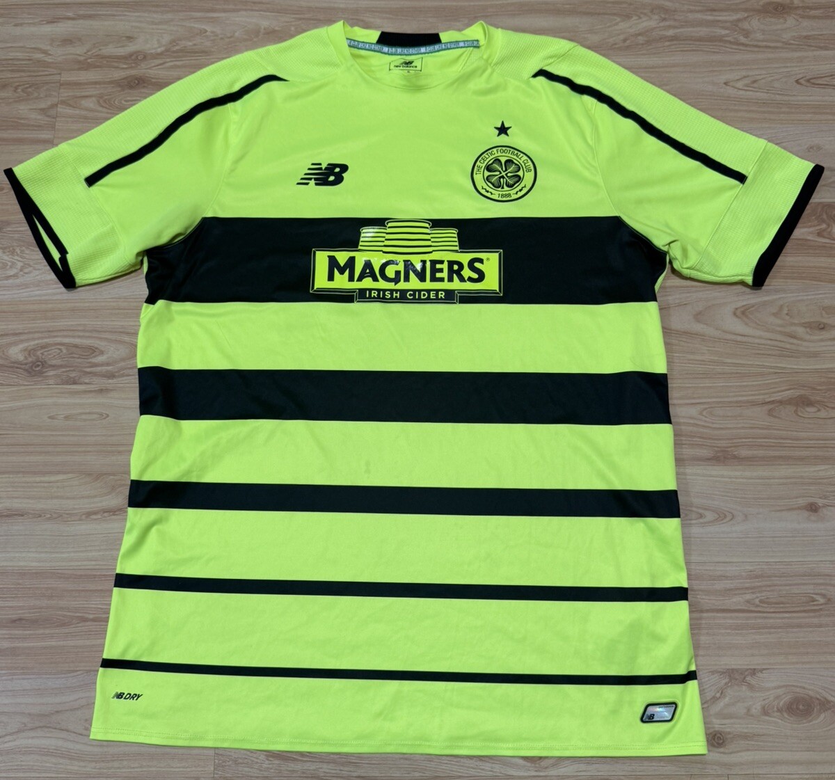 NEW BALANCE NB DRY AUTHENTIC CELTIC FOOTBALL CLUB 1888 SOCCER JERSEY MAGNERS XL