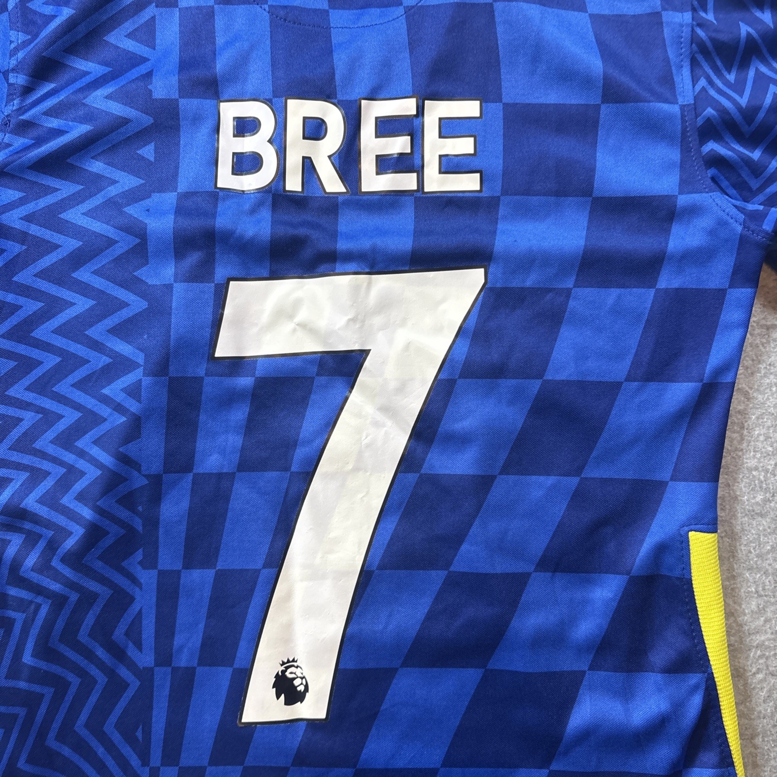 Chelsea FC Jersey Youth Sz M Blue Premier League Soccer Nike Dri-FIT Bree #7