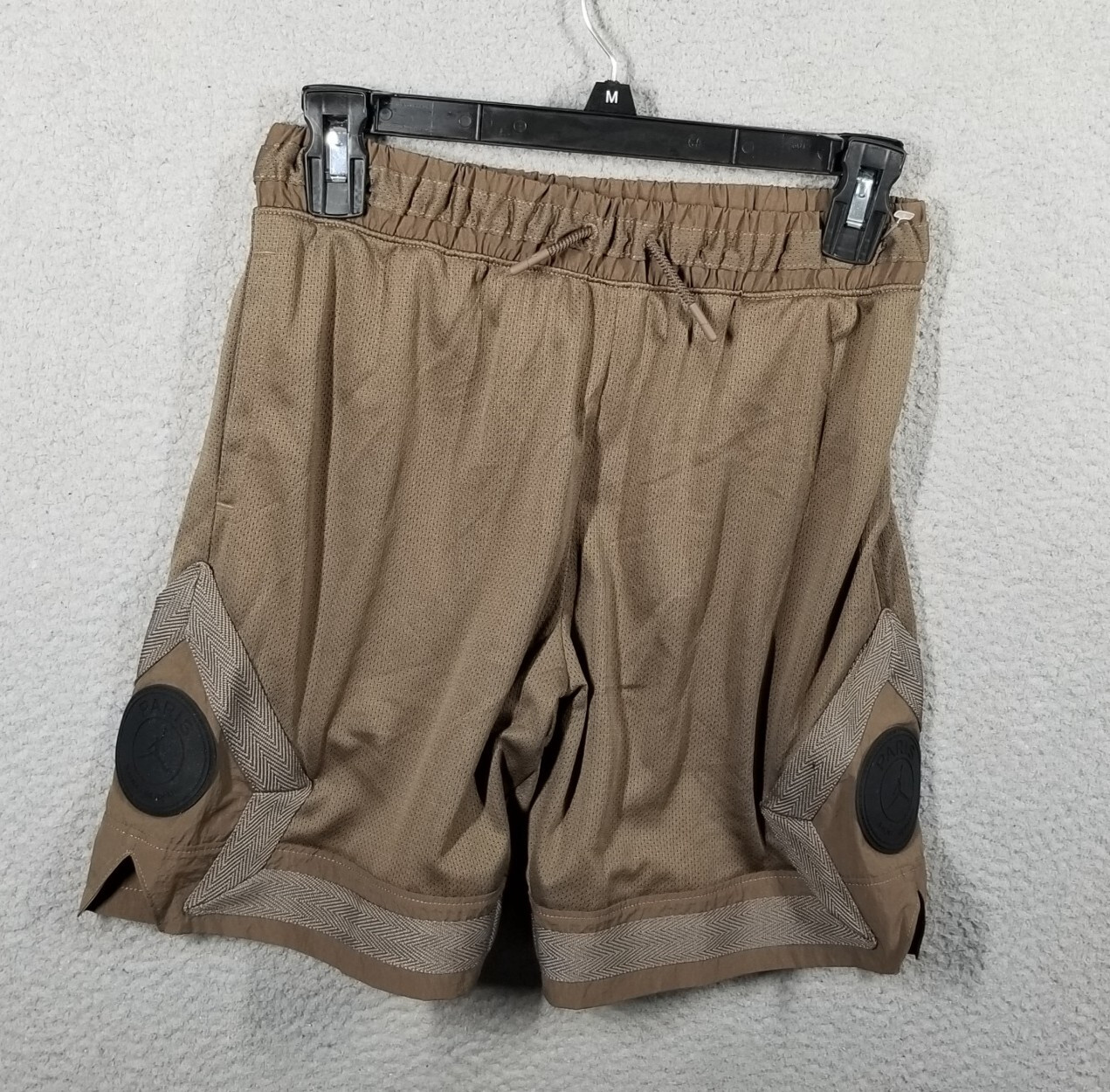 Jordan Paris Saint Germain Diamond Mesh Shorts Youth Medium Brown NEW