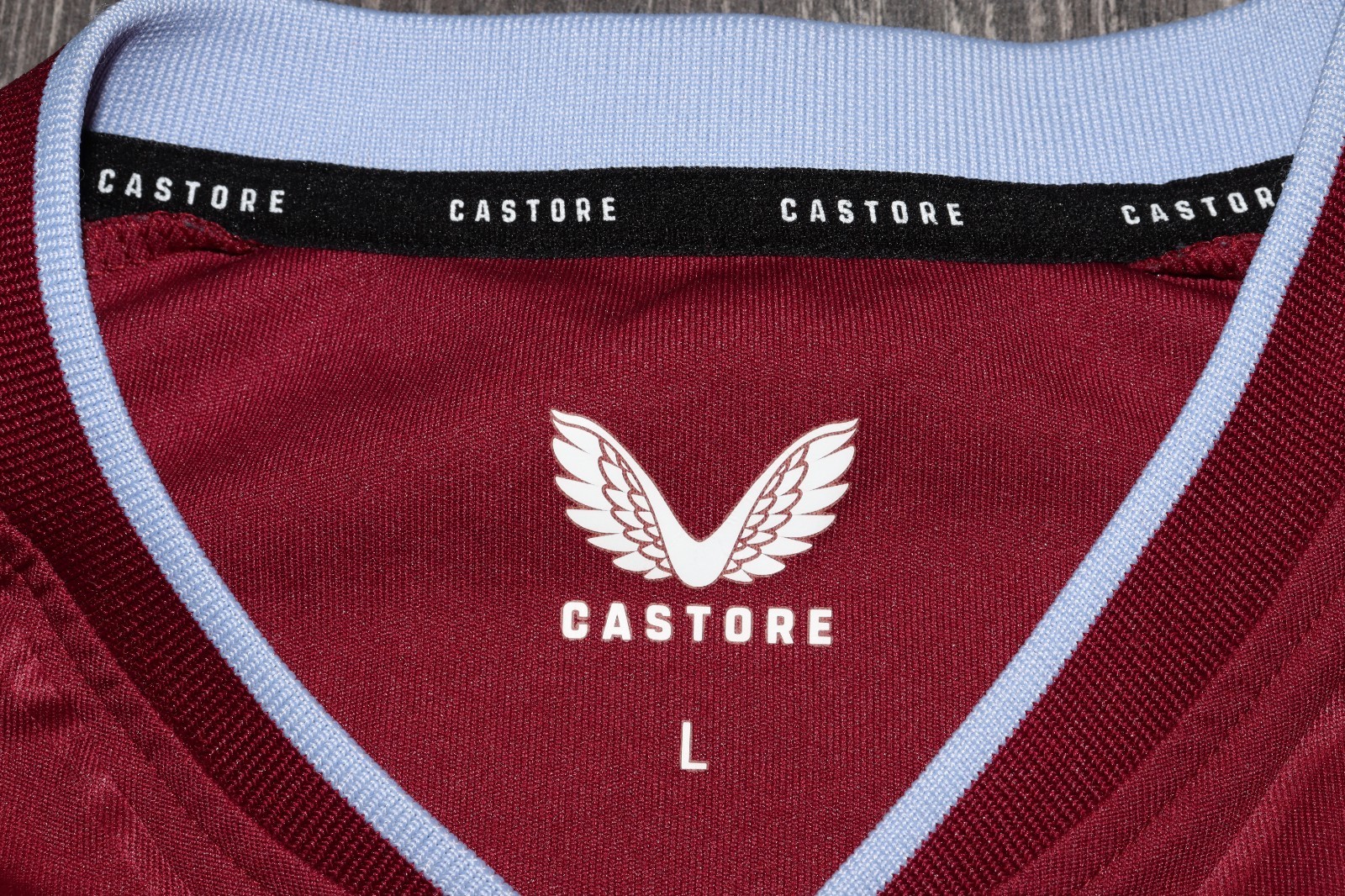 ASTON VILLA ENGLAND 2022 2023 HOME FOOTBALL SHIRT JERSEY CASTORE MENS L ADULT