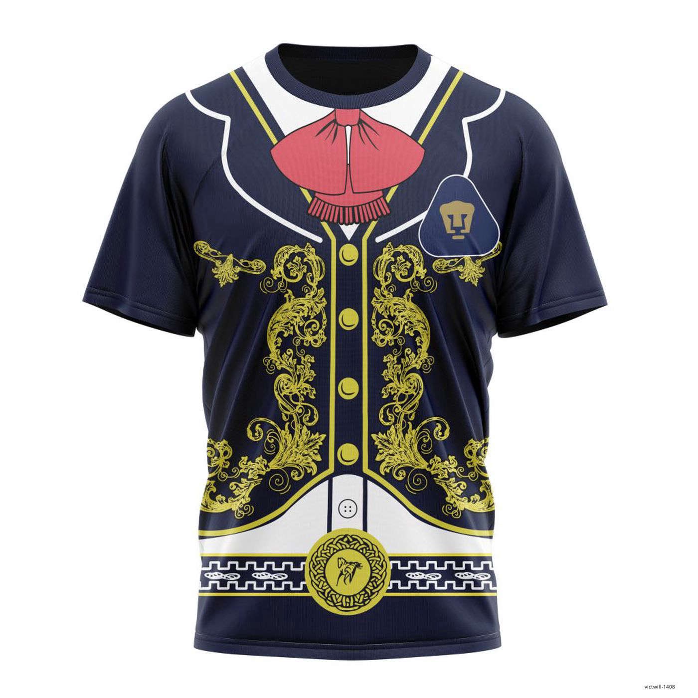 Personalized Liga MX Pumas UNAM Shirt 3D Specialized Man Suit For De La Muertos