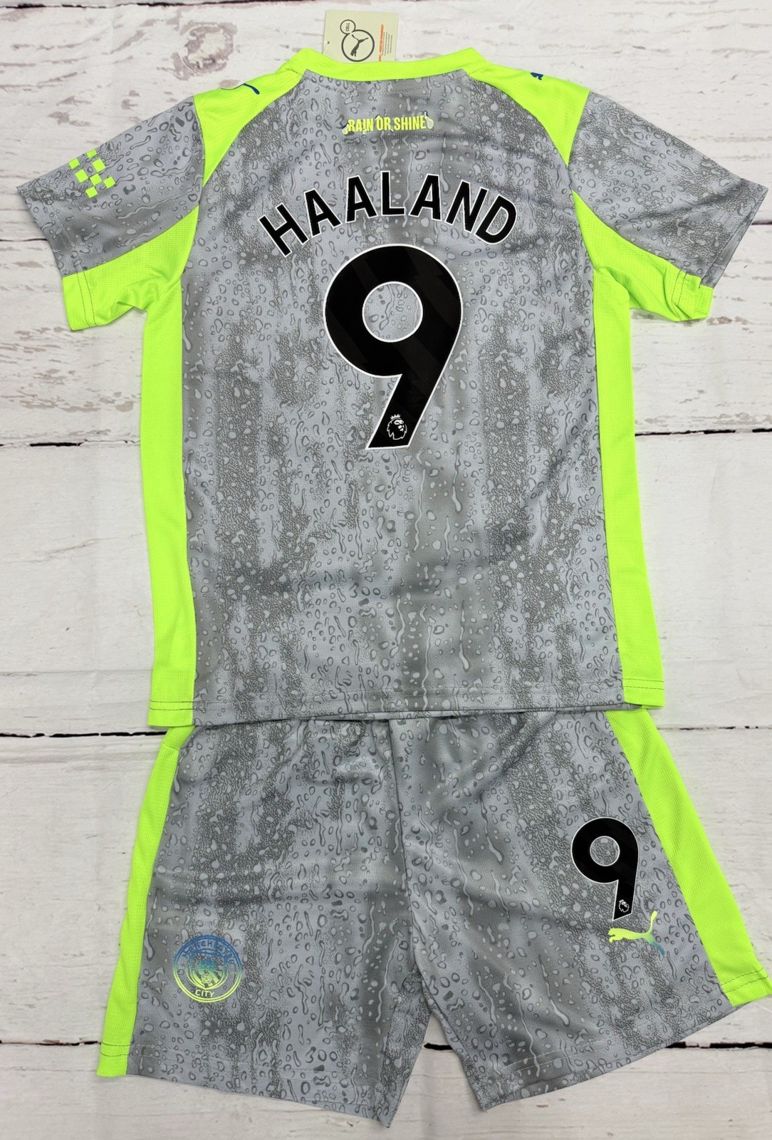 Haaland Youth Jersey Rain Or Shine Kit (Jersey & Short Set) – SMALL (24)