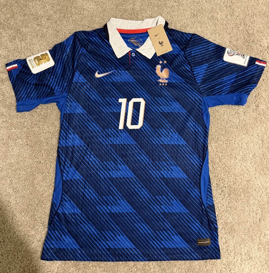 Kylian Mbappe France World Cup Home Jersey “Player Version” Size XL
