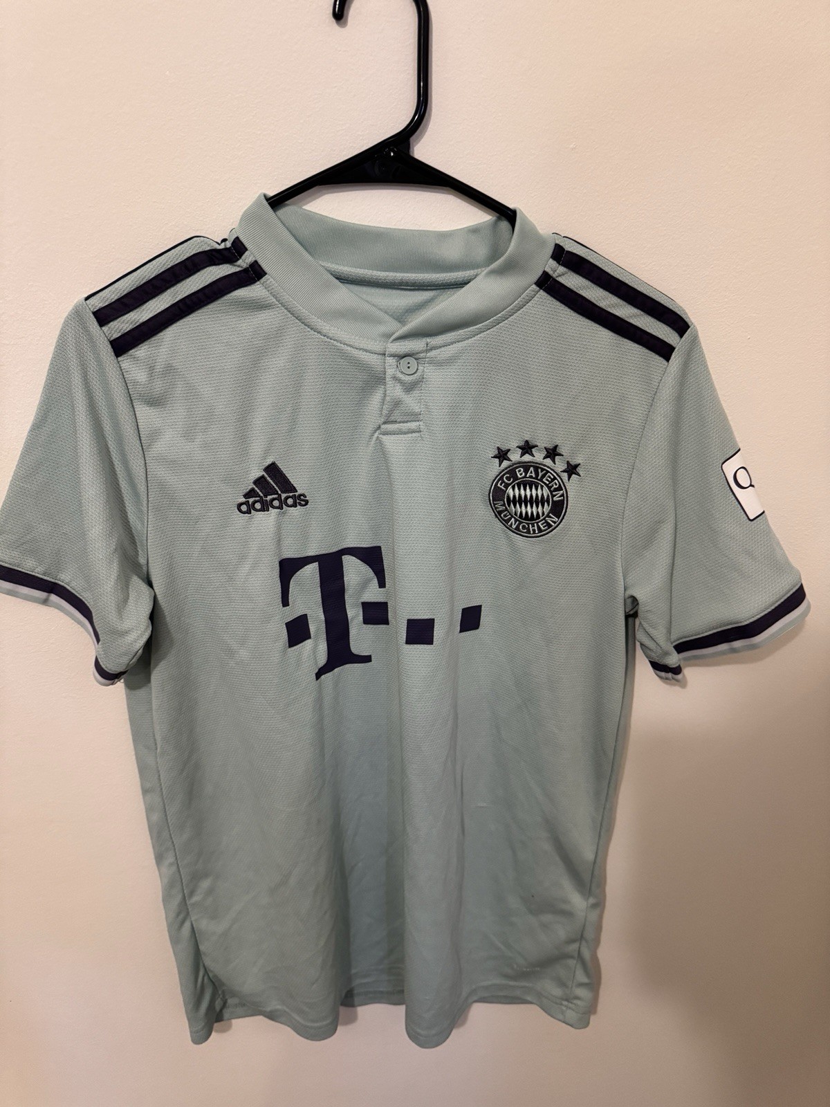 2018/19 awayadidas FC Bayern Munich Climalite Soccer Jersey Gray S Retro