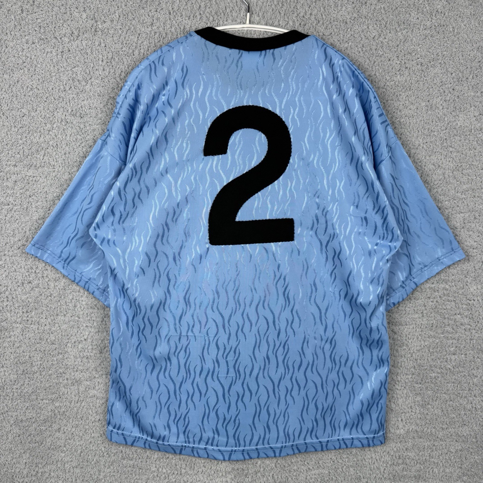 Vintage 90’s O’Neills Belvedere FC Jersey GAA Gaelic Acrylic Blue Shirt Mens XS