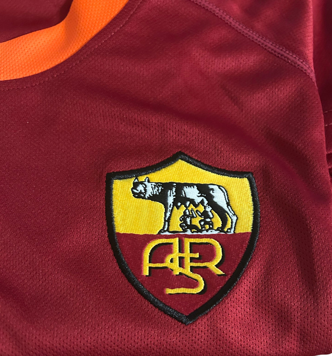 AS Roma Totti #10 VTG 2000/01 Kappa Home Jersey Football Soccer Shirt Badge Kit