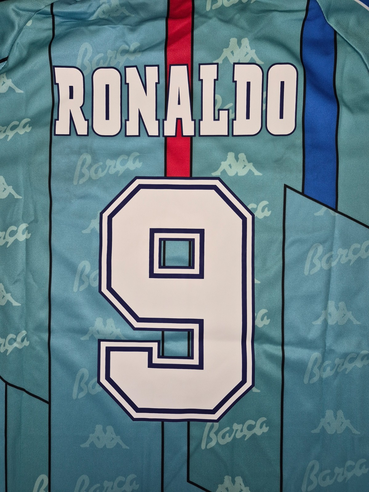 Ronaldo Jersey R9 XL Barcelona 1996/97 Ronaldo Nazario Away Vintage Retro Kit