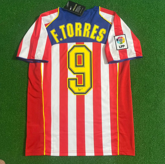 Fernando Torres 9 Atletico Madrid 2004/05 SpiderMan Retro Short Sleeve Jersey