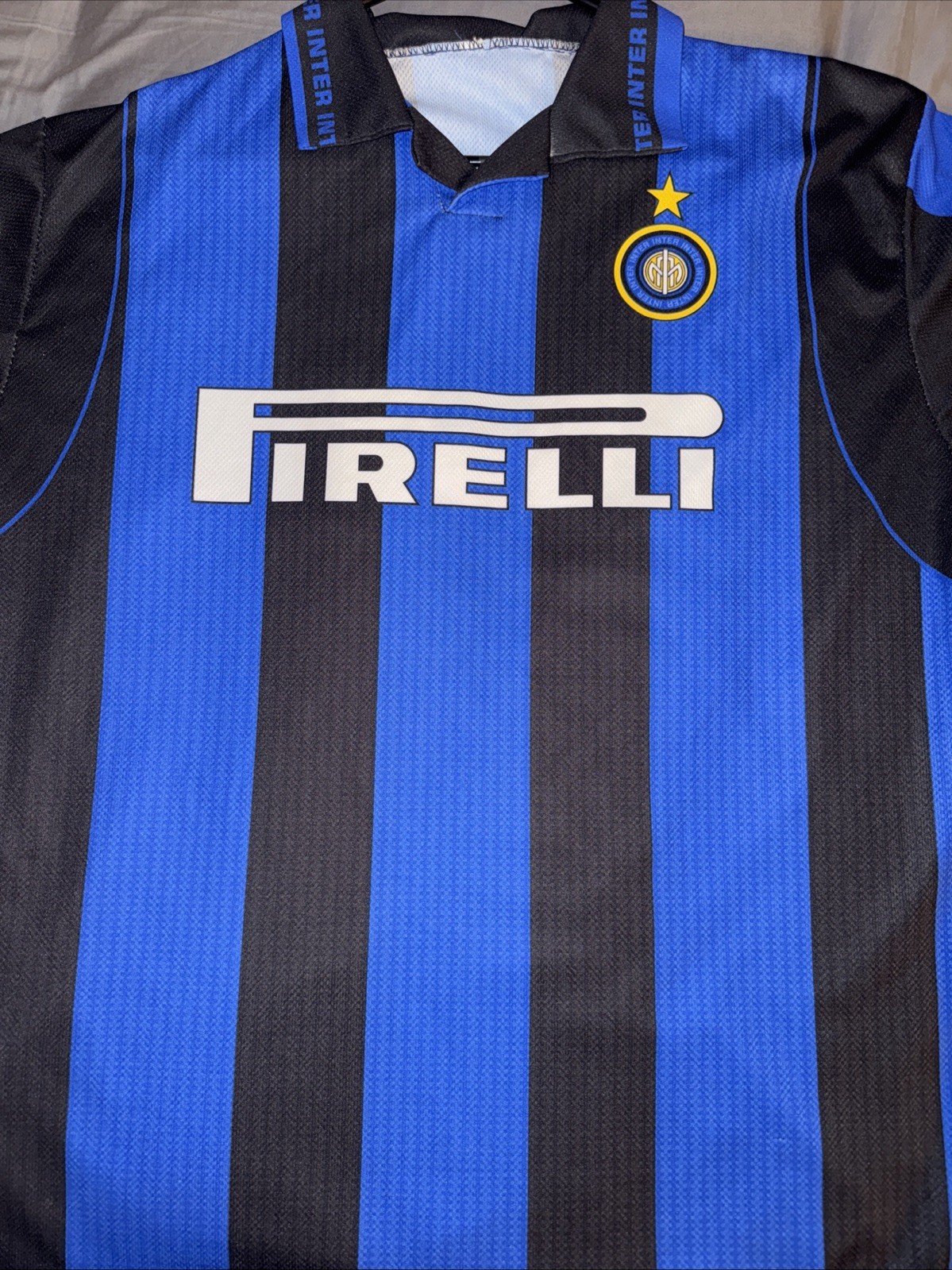 Jersey De Fútbol Retro Inter De Milan 1998-99 Ronaldo #9