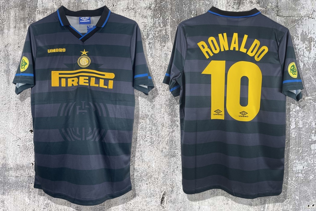 1998 Inter MIlan Retro Soccer Away Kit – Ronaldo Clearance Sale