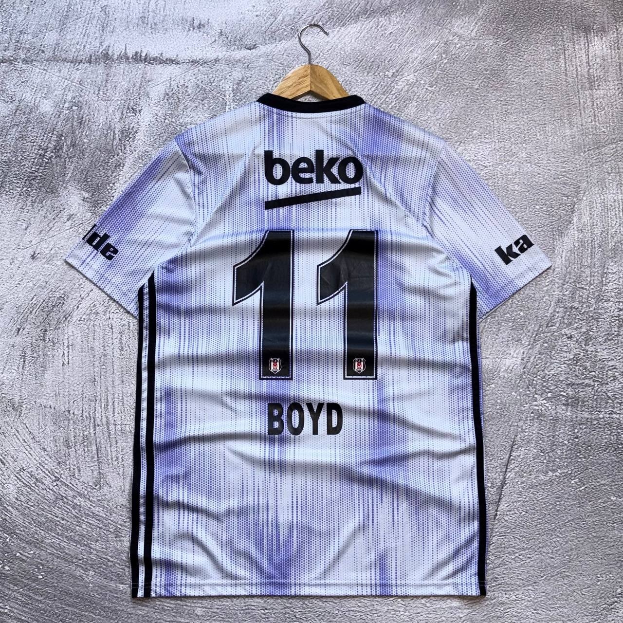 Adidas Besiktas 2019 2020 Boyd #11 Third Jersey Blue Size L Vodafone Kalde BJK