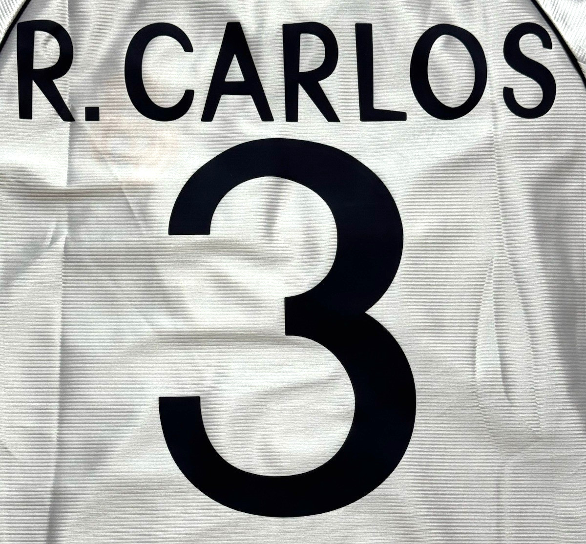 1999/00 Real Madrid Home Jersey #3 Roberto Carlos Large adidas reissue kit