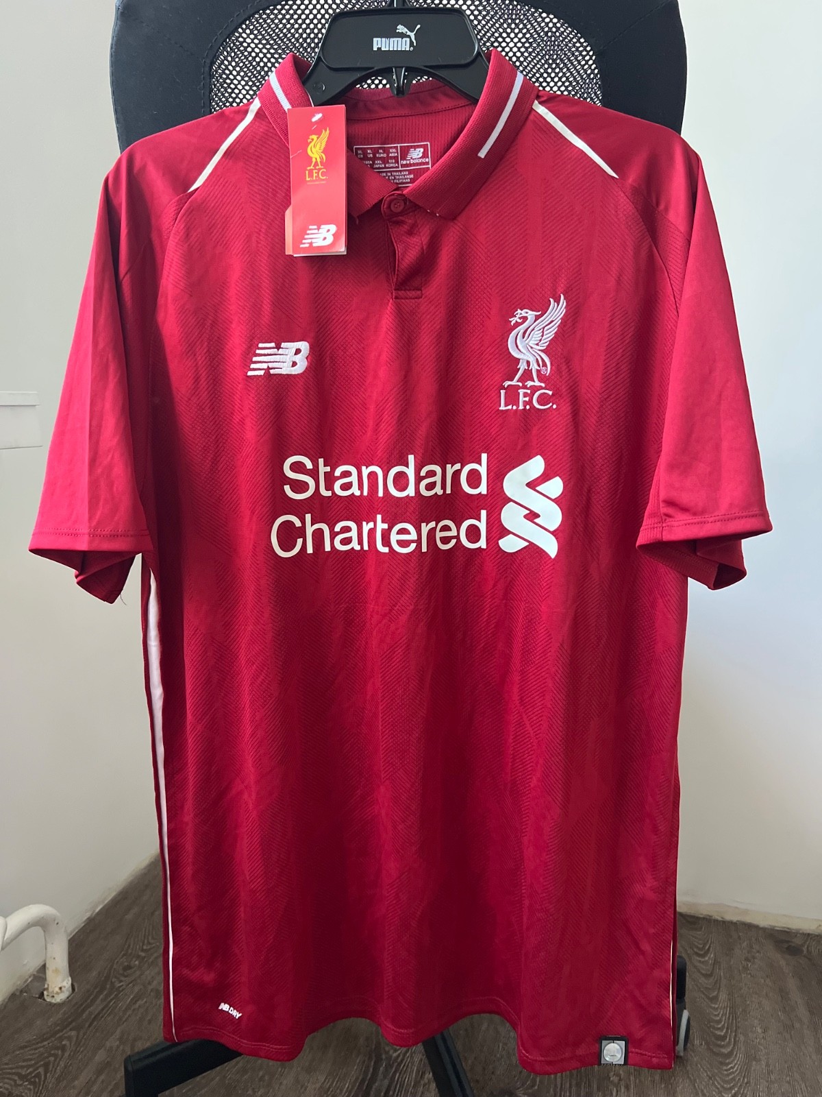 LIVERPOOL HOME 2017 2018 #8 KEITA FOOTBALL SHIRT SOCCER JERSEY NEW BALANCE sz XL