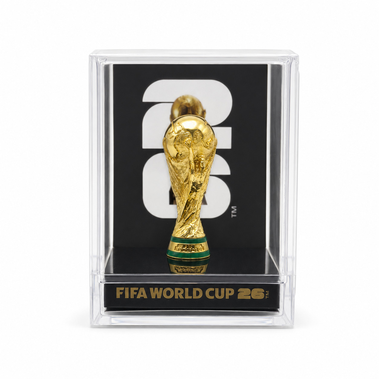Official FIFA World Cup 2026 3-Inch Trophy Replica Zinc Alloy Acrylic Case NEW