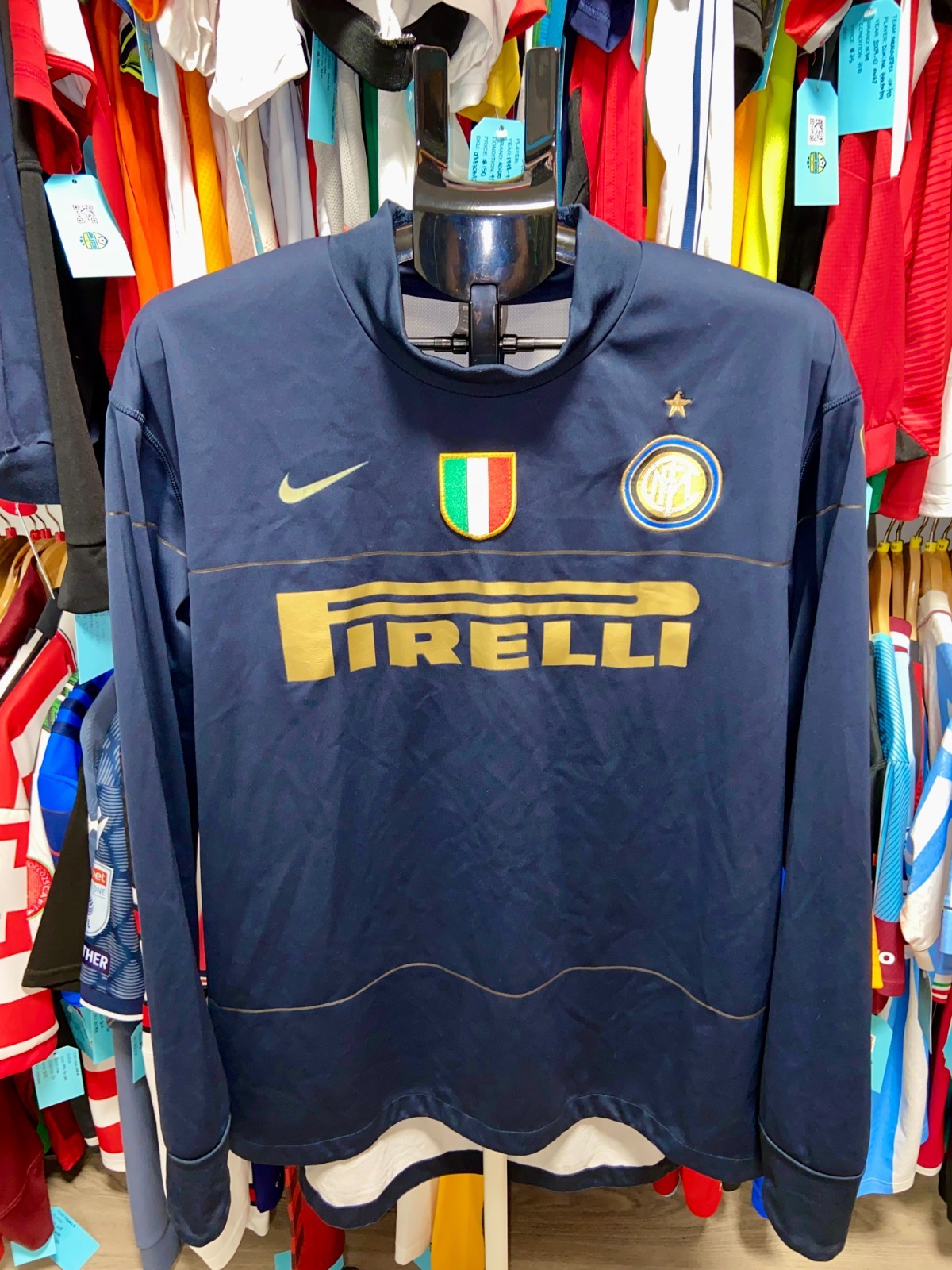 AUTHENTIC Nike Inter Milan 2008-09 L/S Sweat Top – Men (XL)
