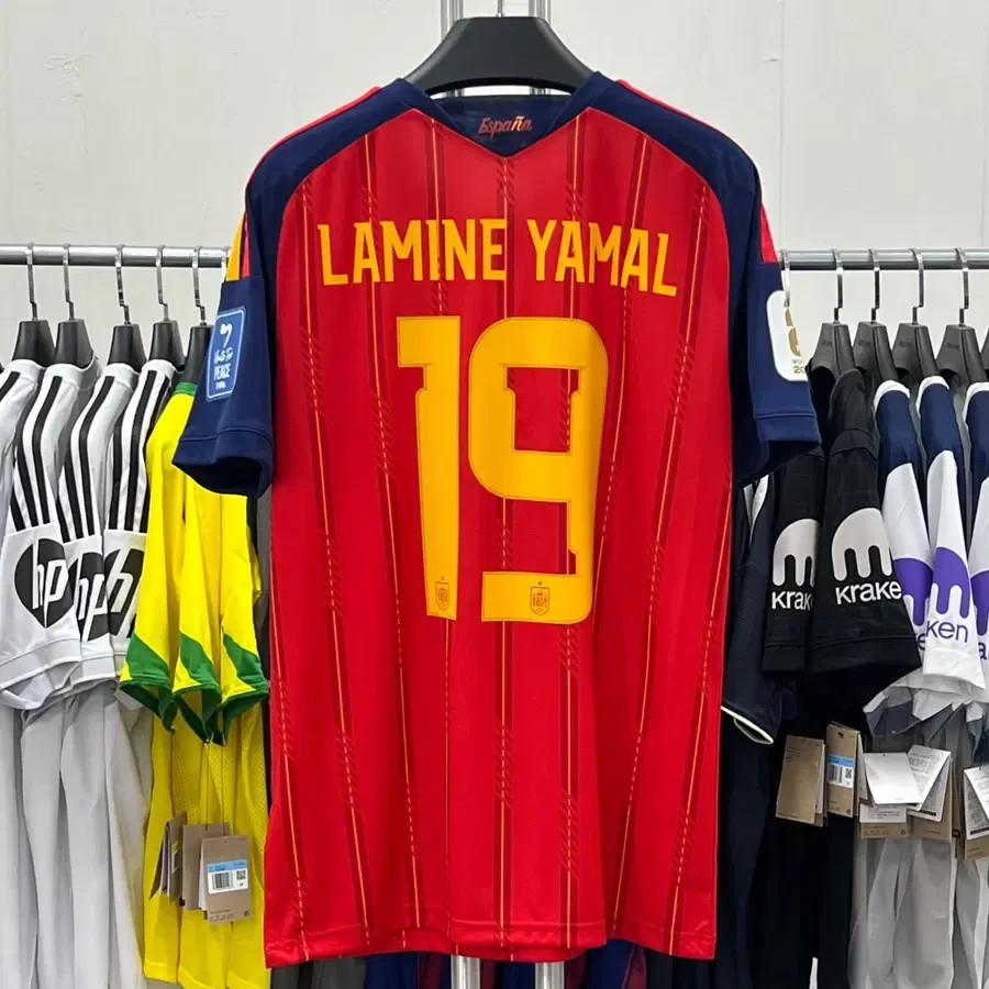 2026 WORLD Cup Spain National Team Home Jersey #19 Lamine YAMAL -100% Original