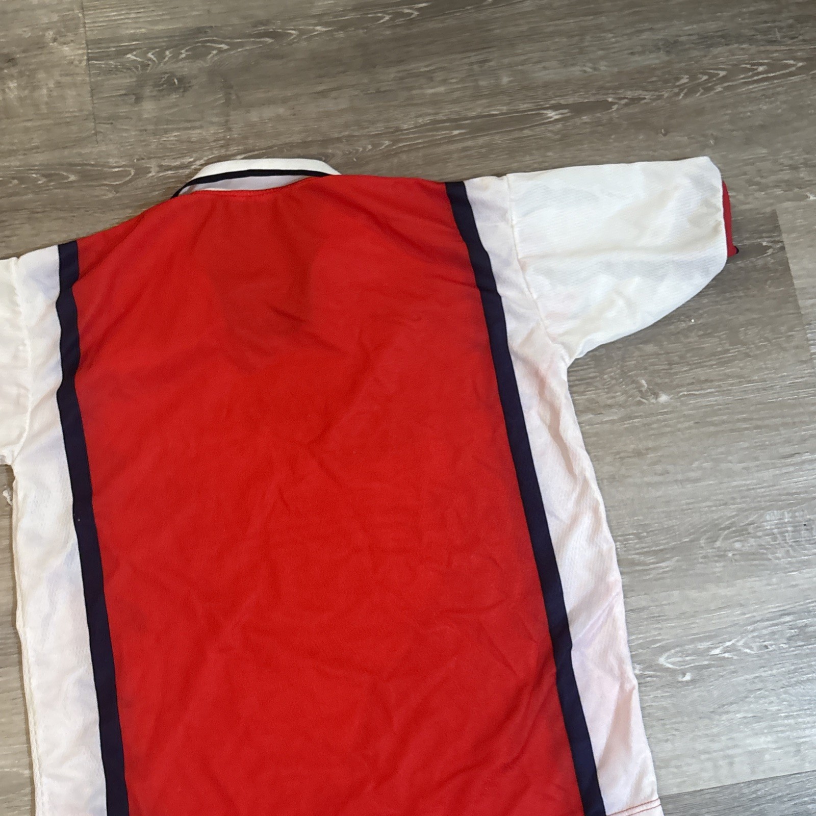 Arsenal Dreamcast 2000-2002 Home Retro Style Soccer Jersey Red White Size Futbol