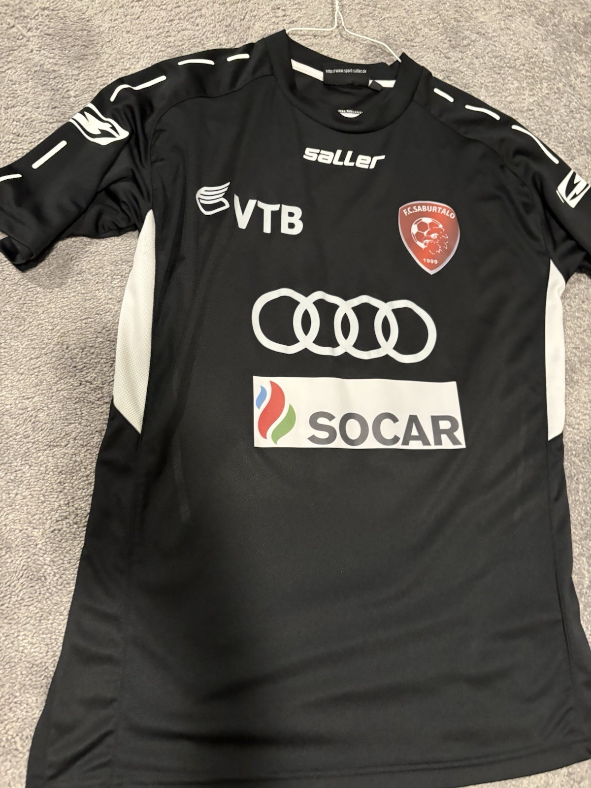 Saller FC Saburtalo Tbilisi Match Worn Jersey Sz m Georgia Republic Soccer