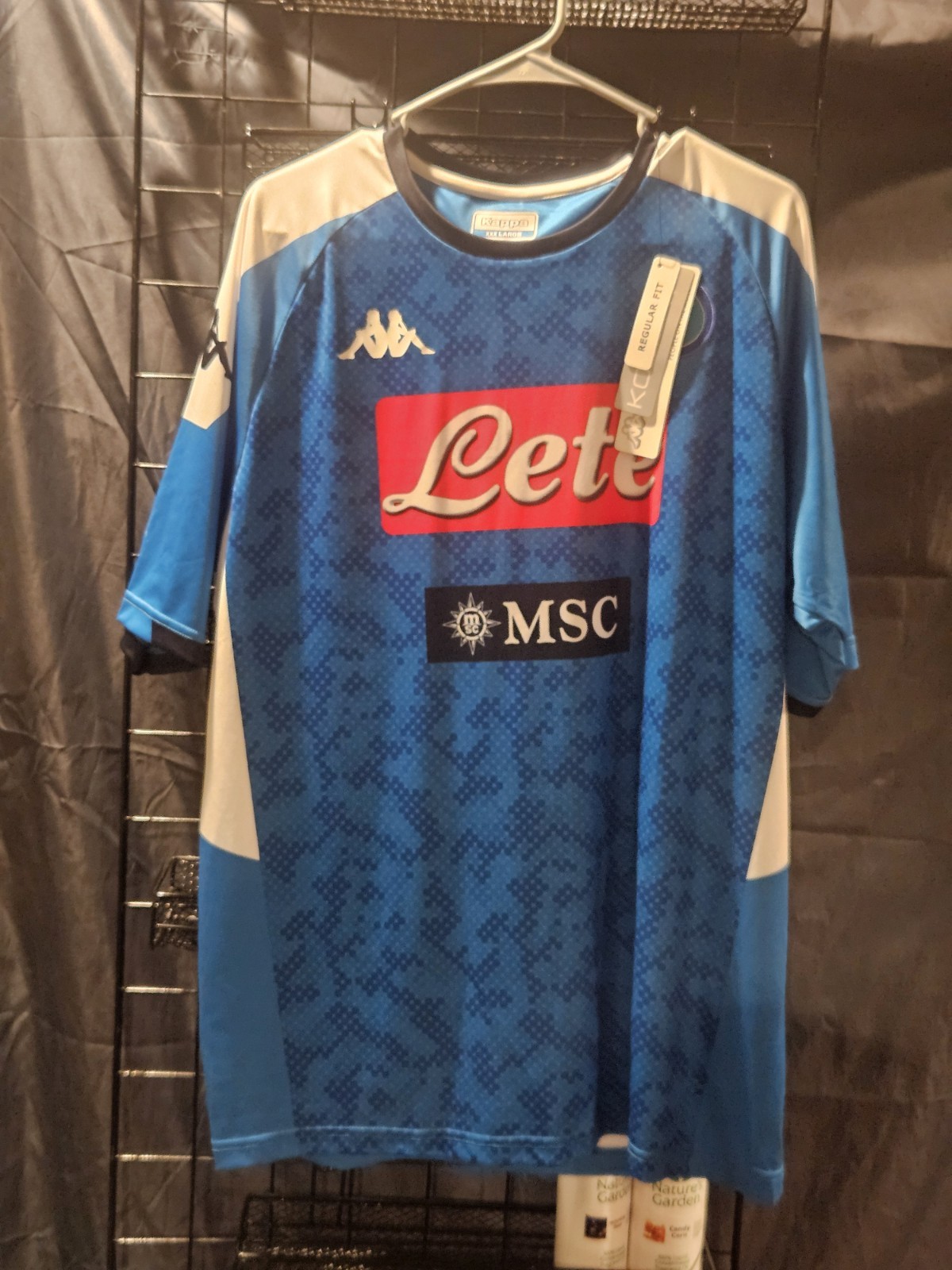 NEW W/ TAGS SSC Napoli 2019-2020 Kappa Men’s Home Jersey Soccer Shirt Size 3XL
