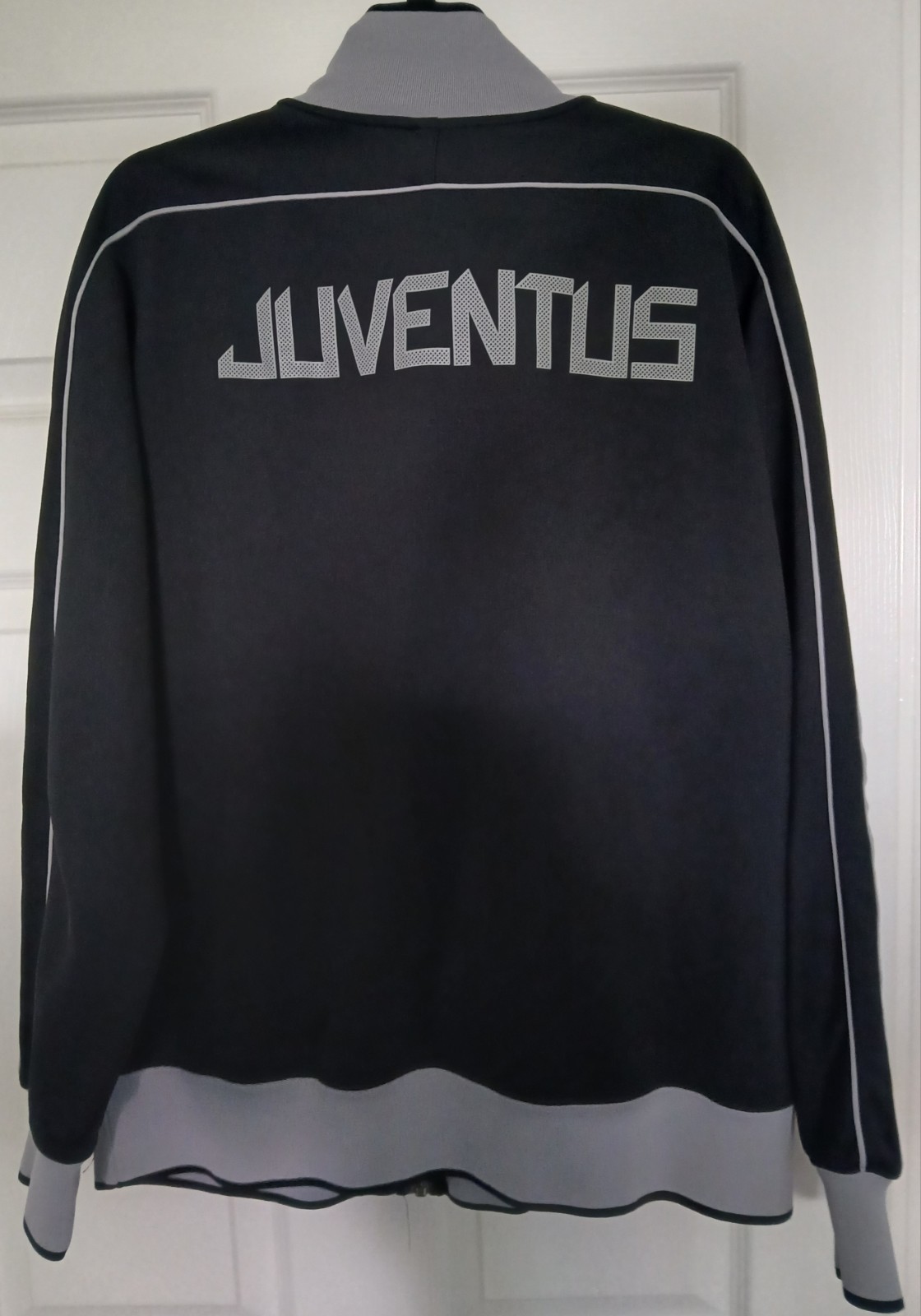 Nike Juventus Soccer Full Zip Track Jacket Black/Gray Size XXL