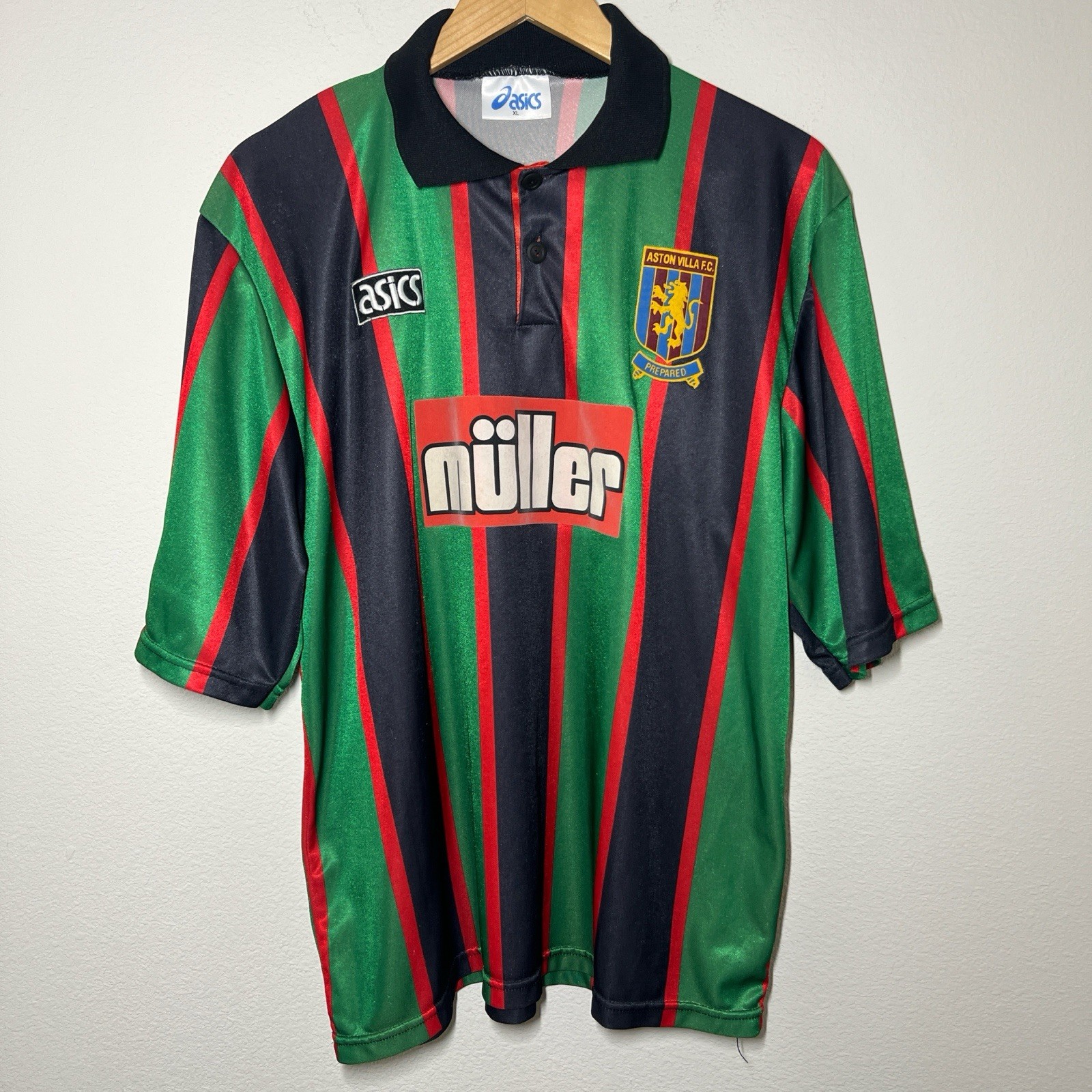 Aston Villa 1993-1995 Away Jersey | Vintage Soccer XL