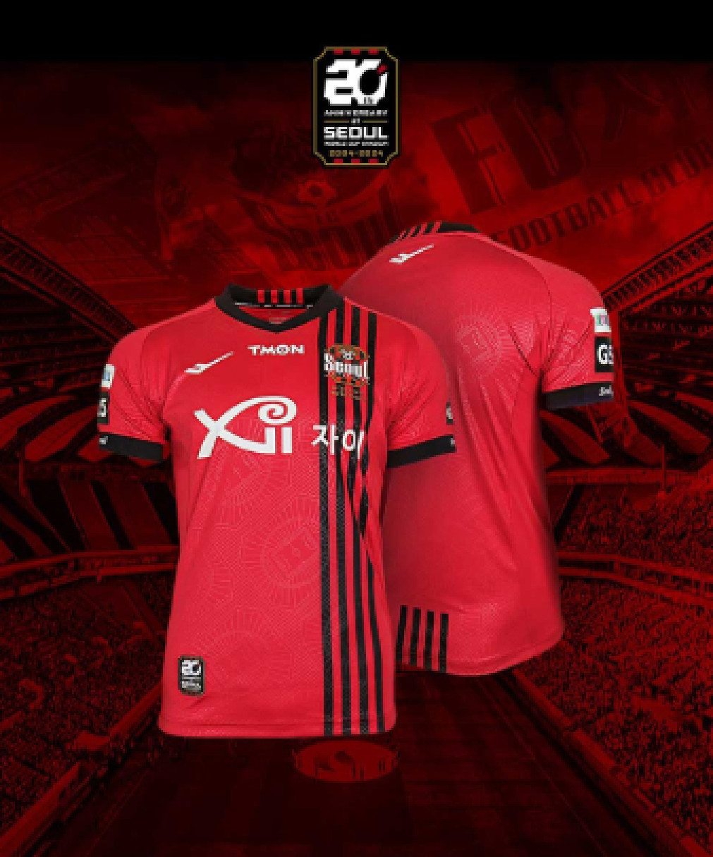 OFFICIAL K League FC Seoul Jersey w/ Jesse Lingaurd #10 Mark Soccer Football