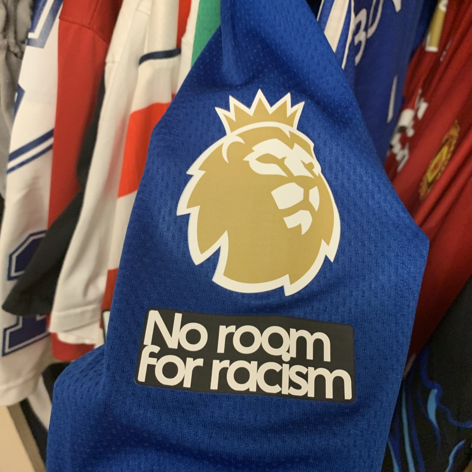 2024/27 Premier League Champion Player Issue Size Gold Patch No Room For Racism