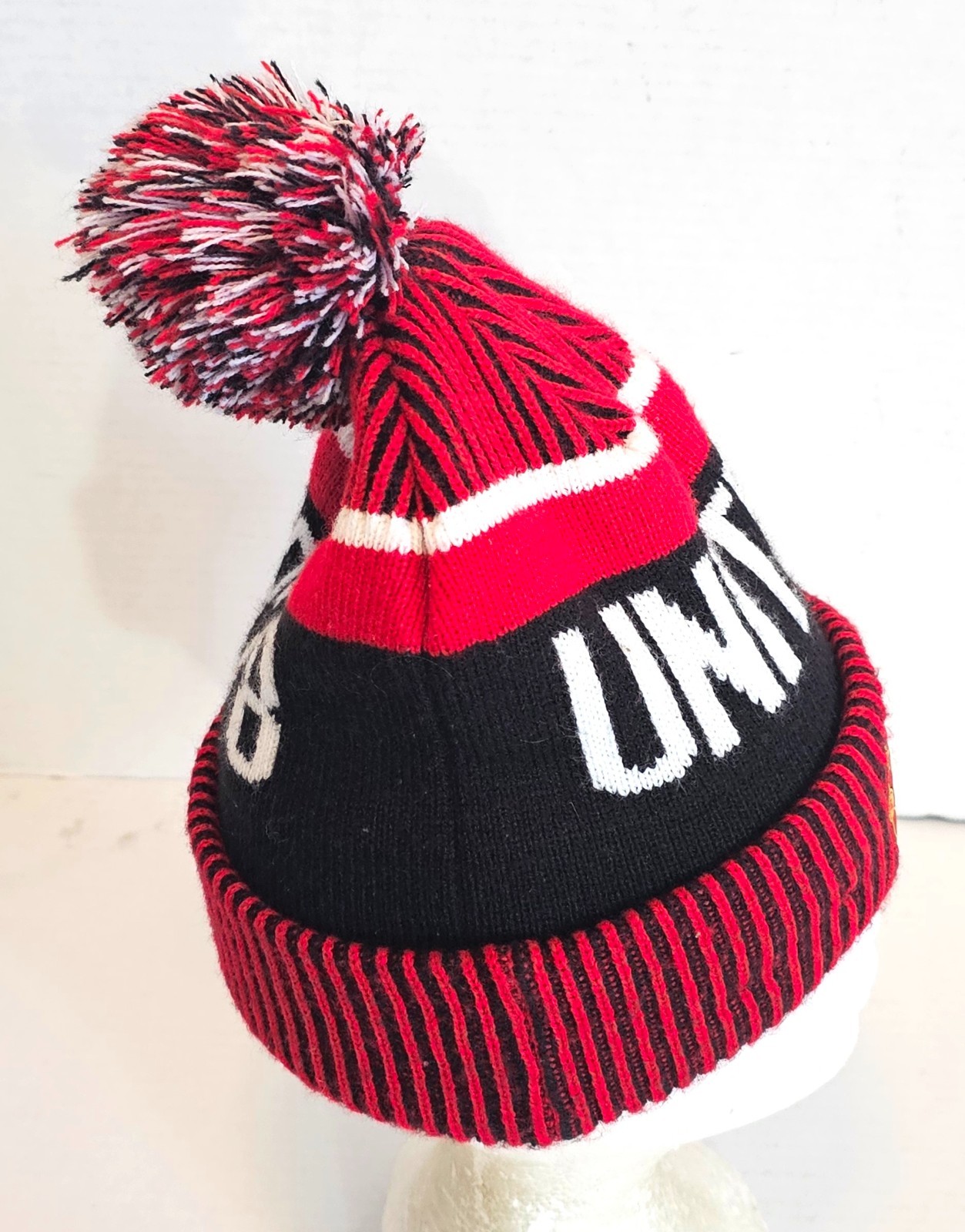 New Era Manchester United Winter Beanie Hat with Pom Pom 100% Acrylic