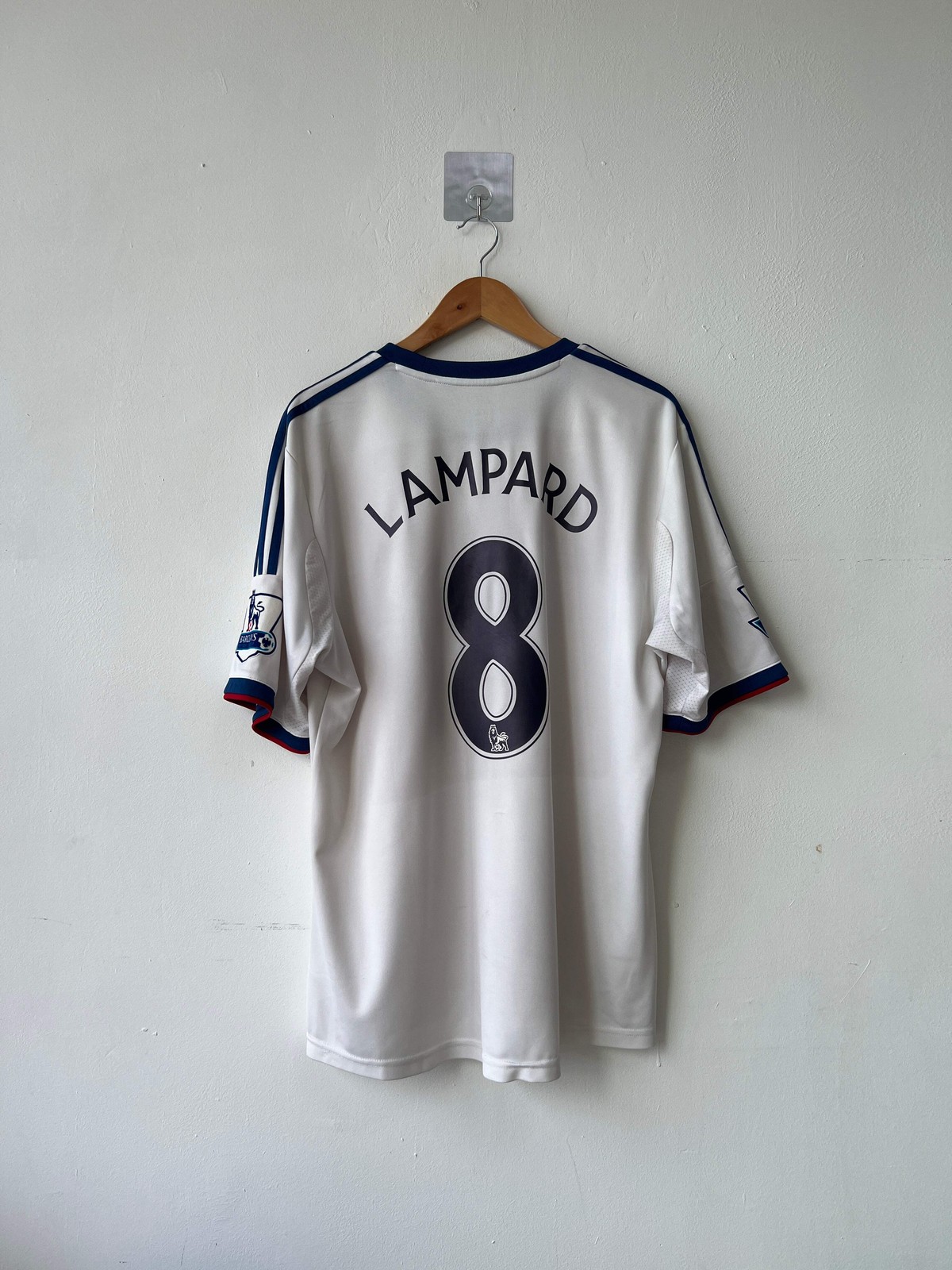 (XL) Chelsea 2013-14 Away Shirt Lampard #8 Original Jersey Kit