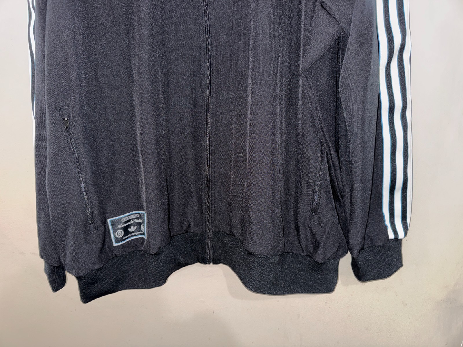 Men’s 3XL Adidas Newcastle United FC Track Top Zip-Up Jacket Soccer Black JM9491