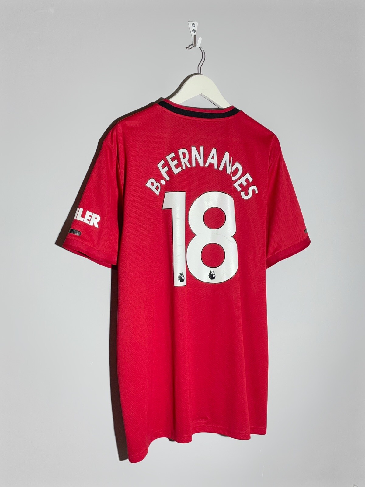 #18 Fernandes Manchester United Adidas 2019/20 Home Football Shirt Soccer Jersey
