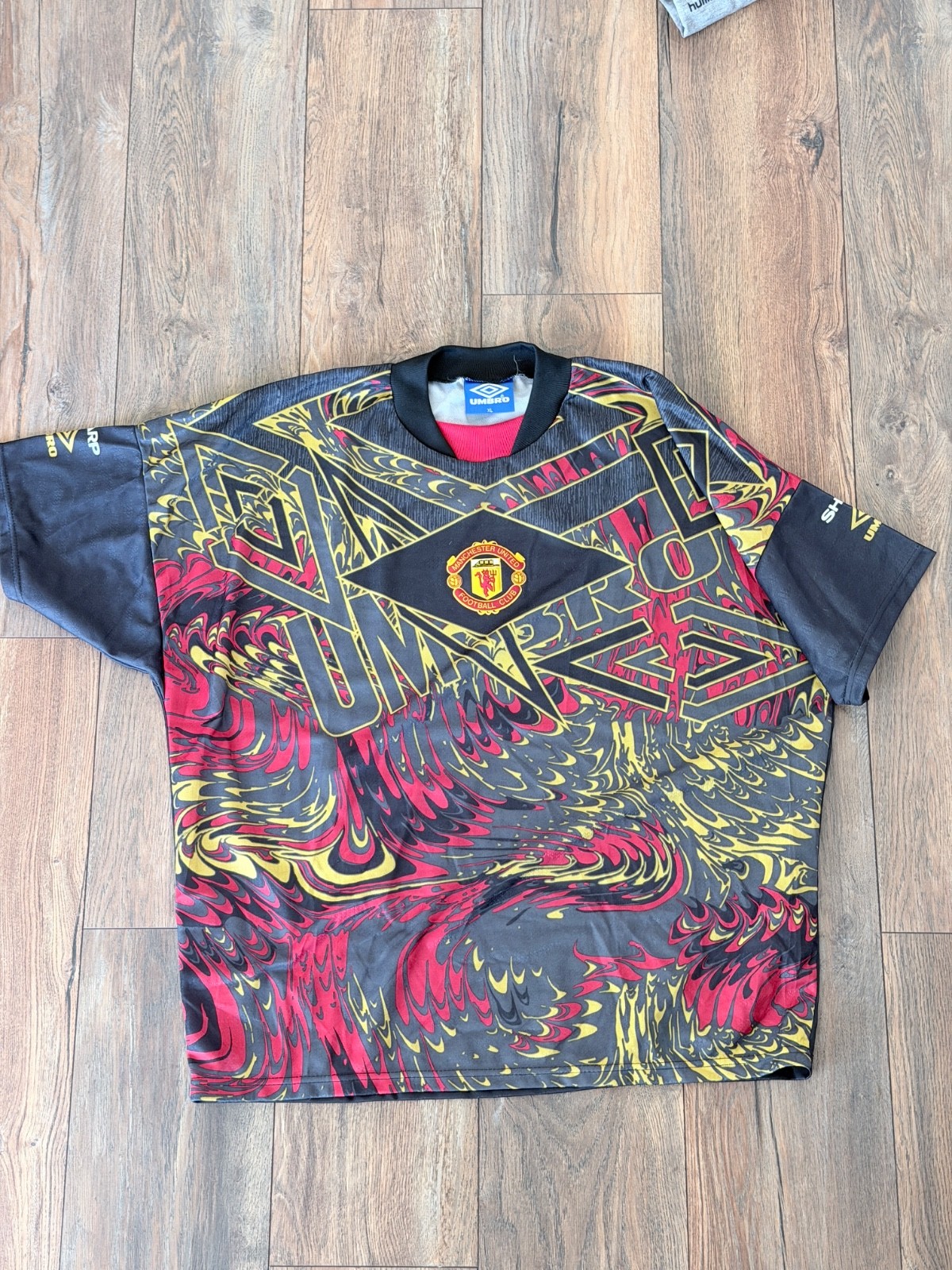 MANCHESTER UNITED 1992 1994 VINTAGE FOOTBALL SHIRT SOCCER JERSEY RARE XL UMBRO