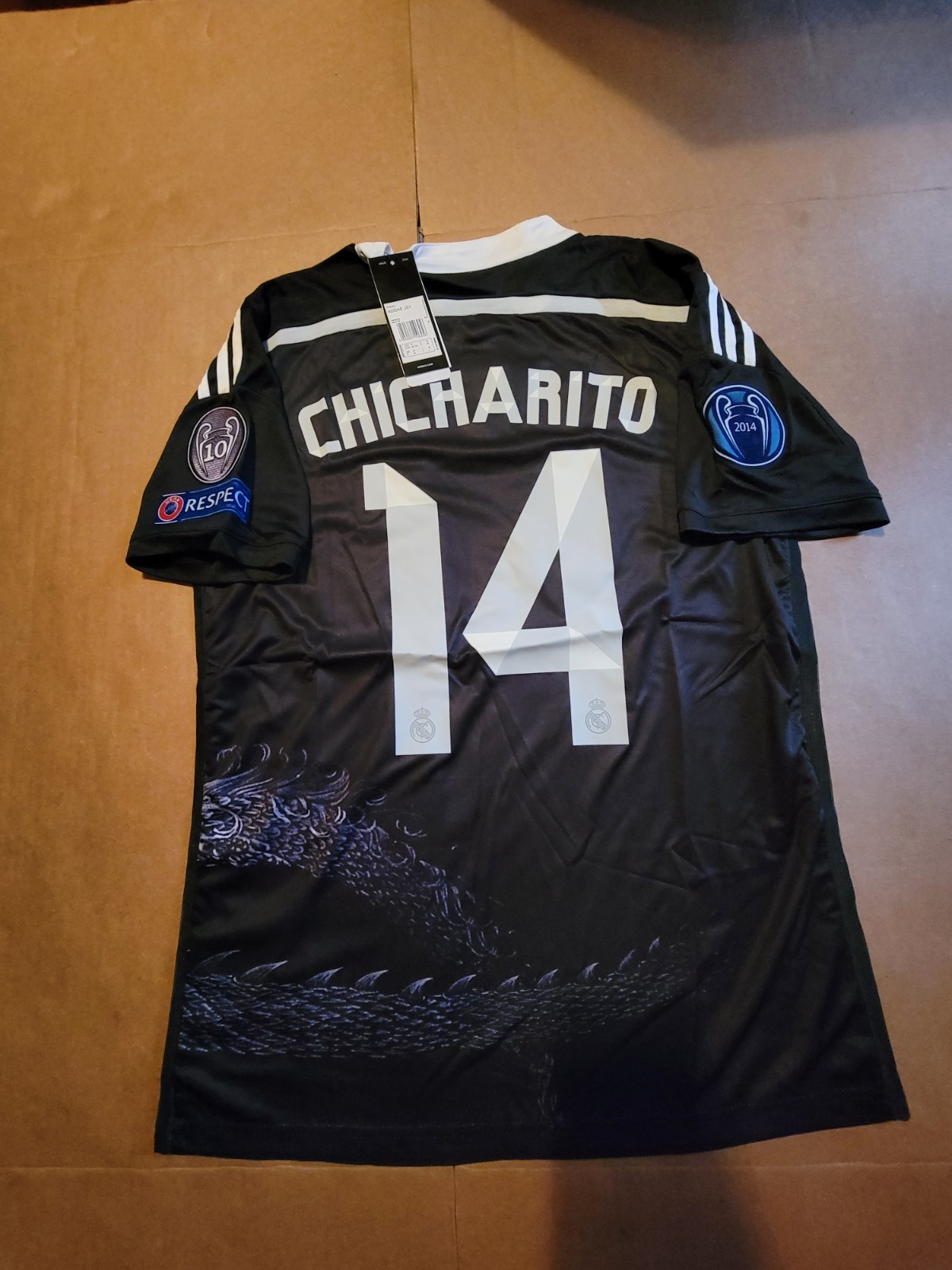 Adidas 2014-15 Real Madrid Away jersey SIZE M customized with Chicharito #14