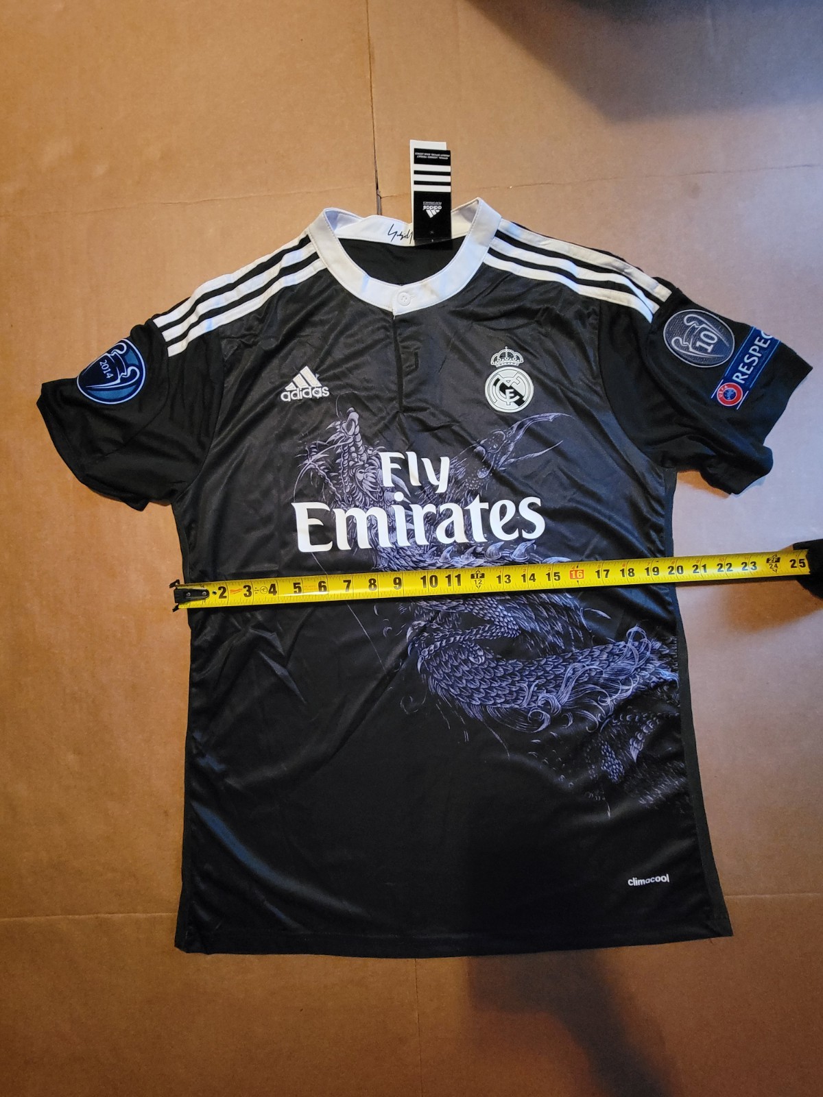Adidas 2014-15 Real Madrid Away jersey SIZE L customized with Chicharito #14.