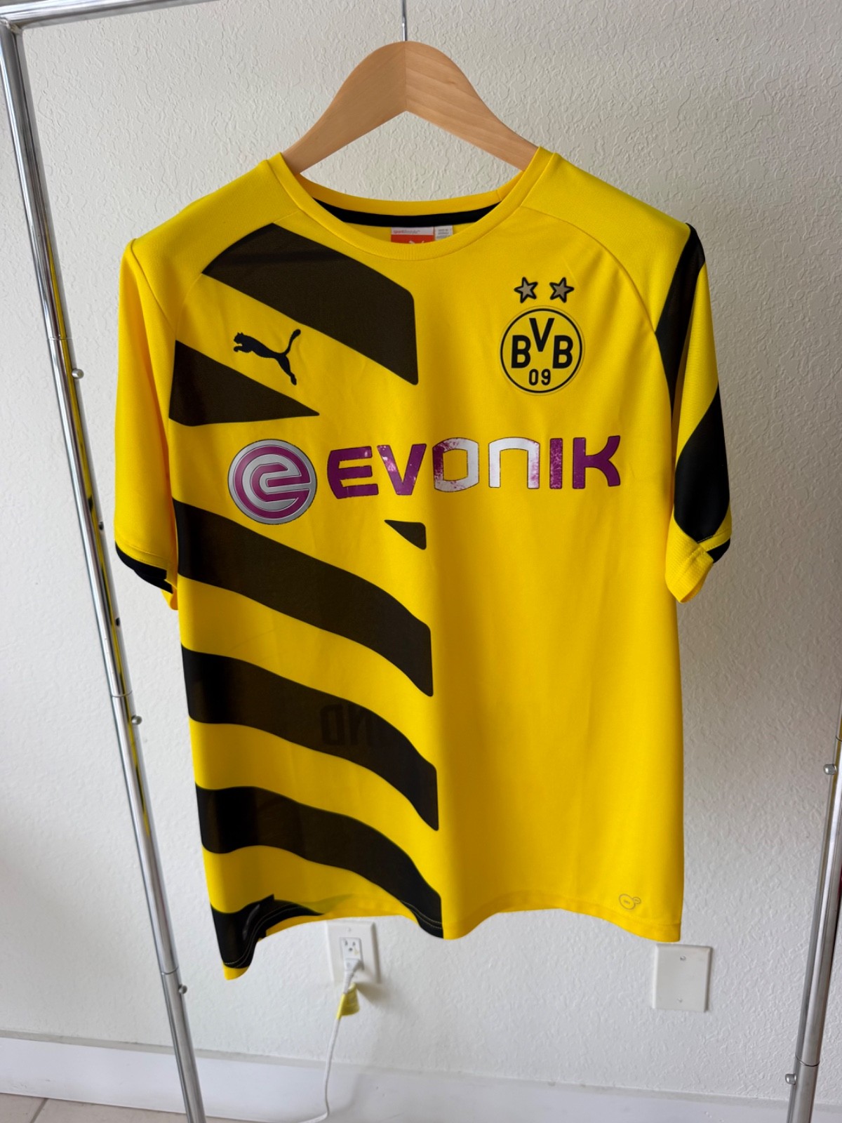 Borussia Dortmund 2014/15 Home Jersey Puma BVB Soccer Shirt Men’s L