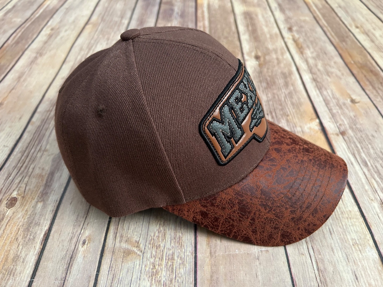 Mexico Soccer Hat Brown Adjustable Cap