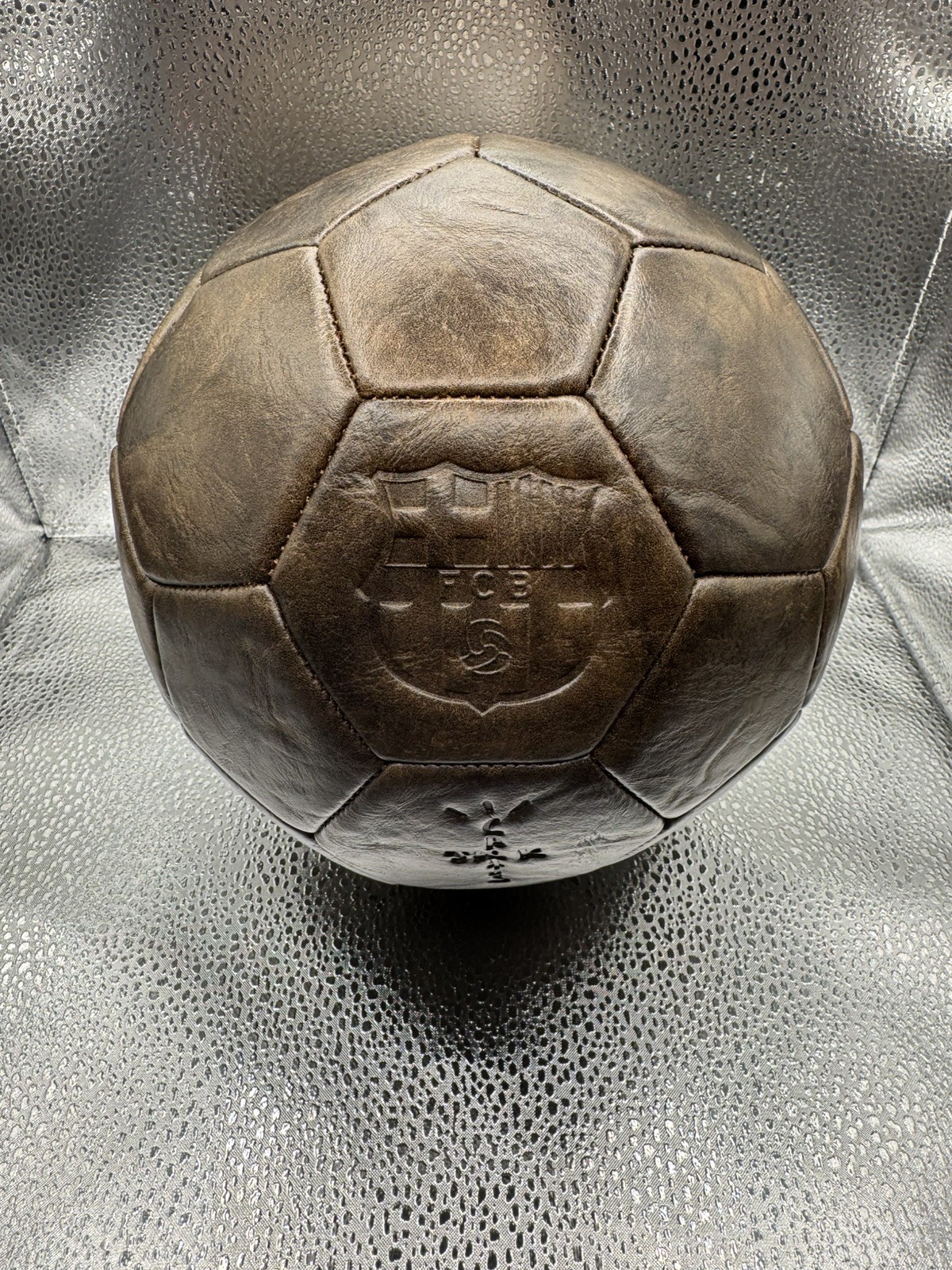 Travis Scott x FC Barcelona Retro Football Cactus Jack Brown In Hand