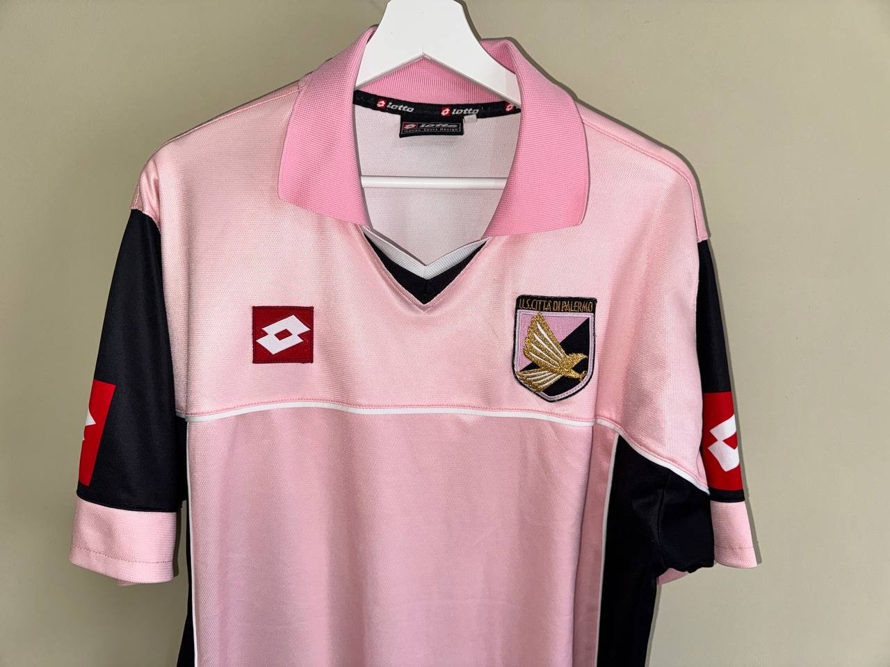 Palermo home football shirt 2003 – 2004 Lotto short sleeve Jersey rare mens XL