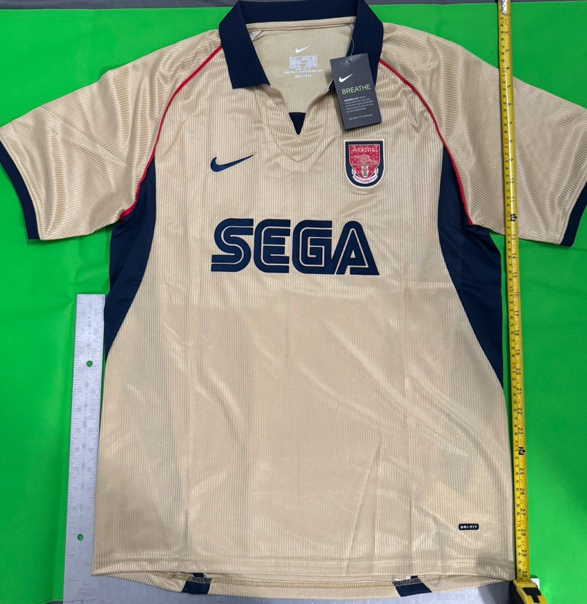 Thierry Henry Arsenal Sega 2001/2002 Away Jersey Retro New Size L