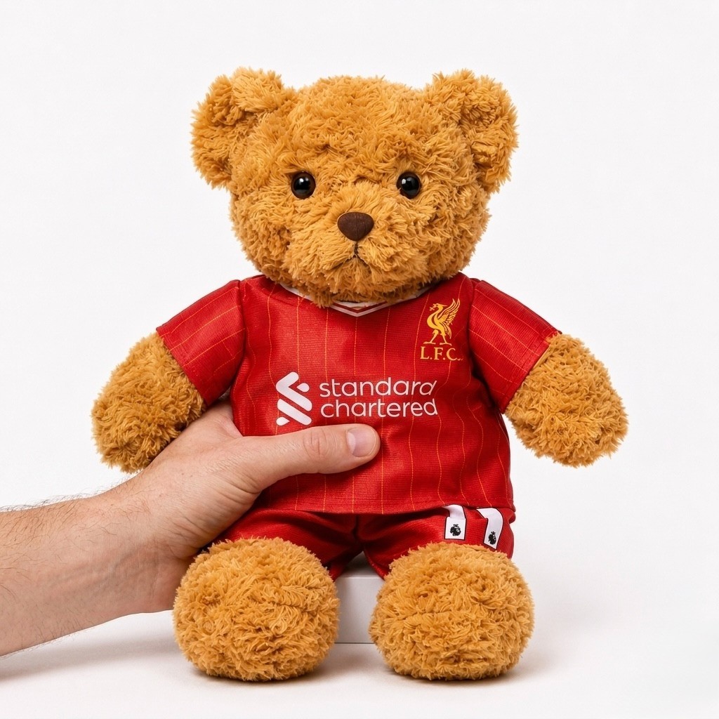 Liverpool FC Salah 11 Teddy Bear Plush Stuffed Toy Kids Birthday Gift New