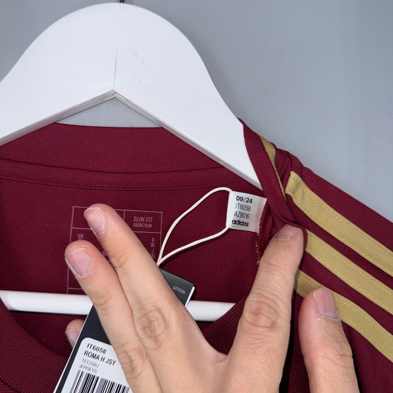 BNWT AS ROMA 2024 2025 HOME FOOTBALL SHIRT ITALIA JERSEY M ADIDAS #21 DYBALA