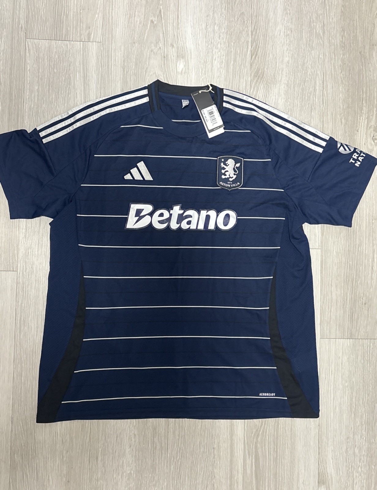 Adidas Premier League Aston Villa Away 3rd 24/25 New With Tags Men’s 2XL