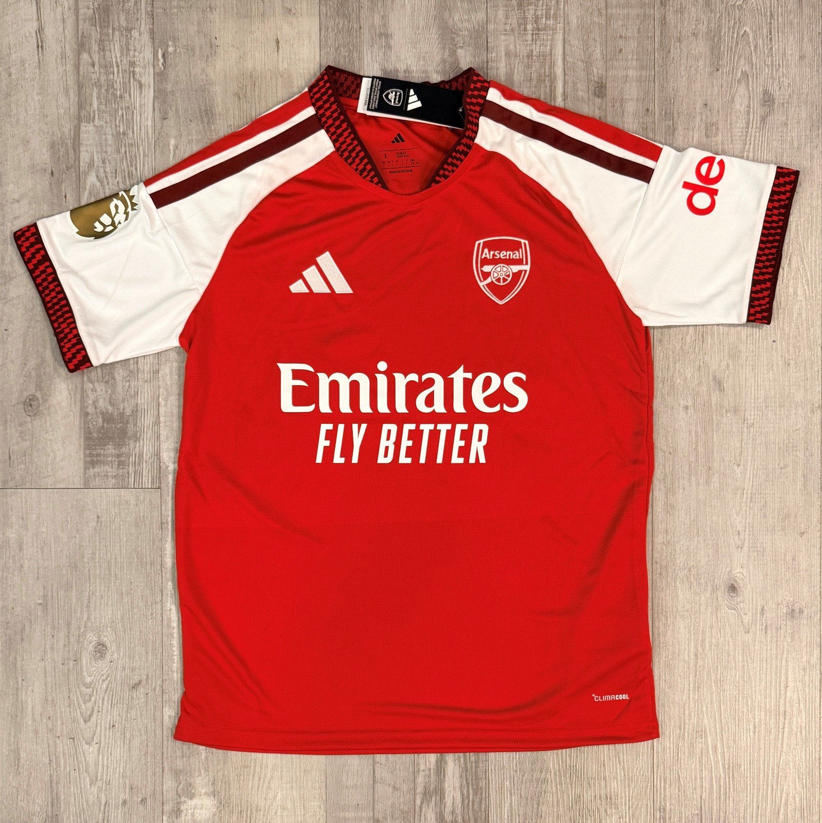 Men’s Large 2026/27 Arsenal FC Soccer Kit Jersey MAX DOWMAN