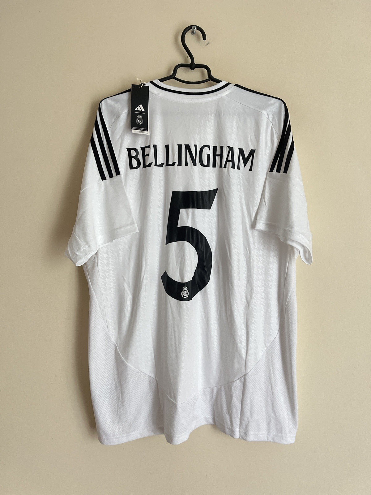 Real Madrid 2024 2025 Home Jude Bellingham Original Jersey ADIDAS IU5011 sz 2XL