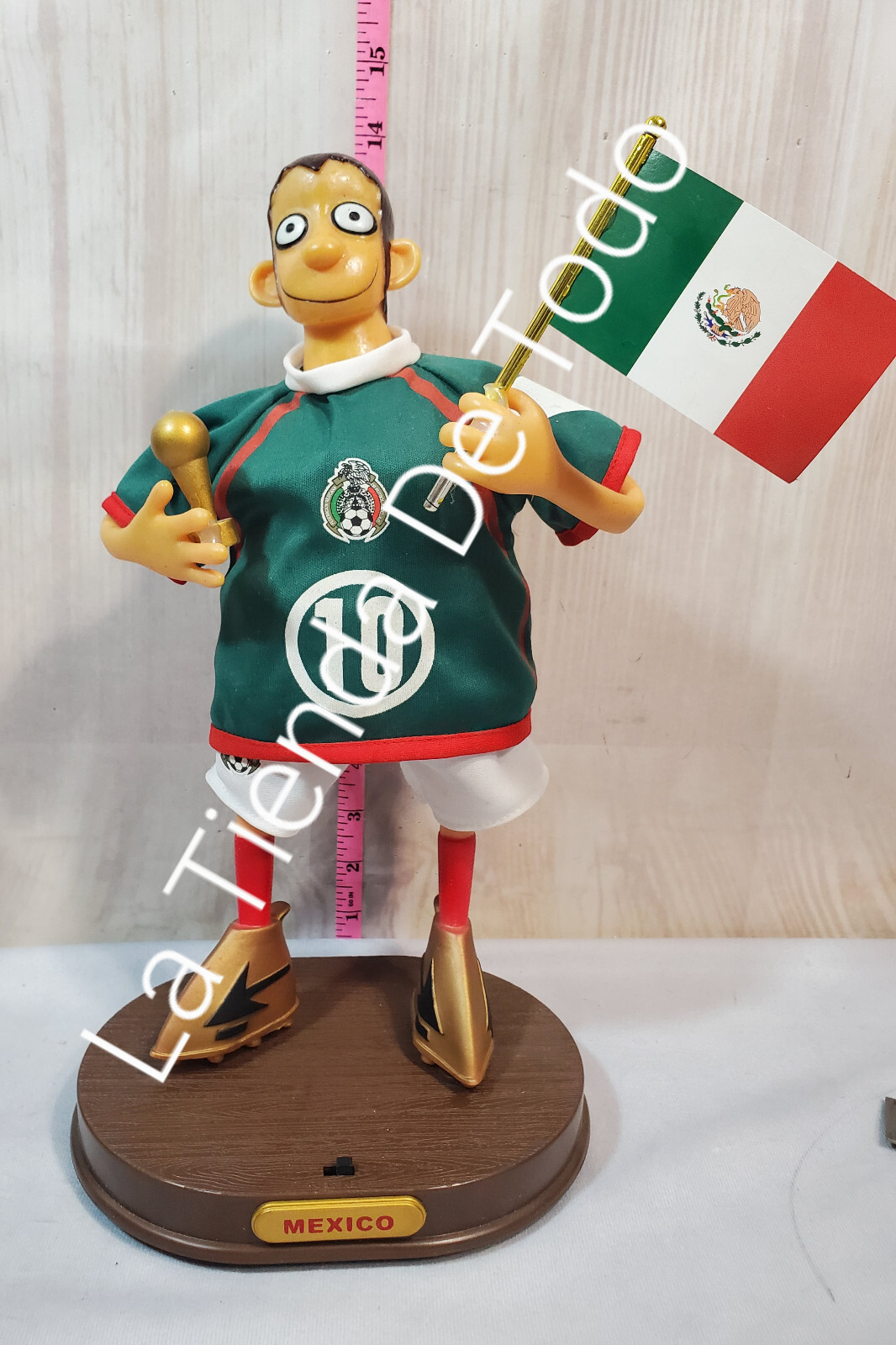 RARE SI SE PUEDE MUÑECO MUNECO SINGING DOLL MEXICO MEXICAN SOCCER TEAM FUTBOL